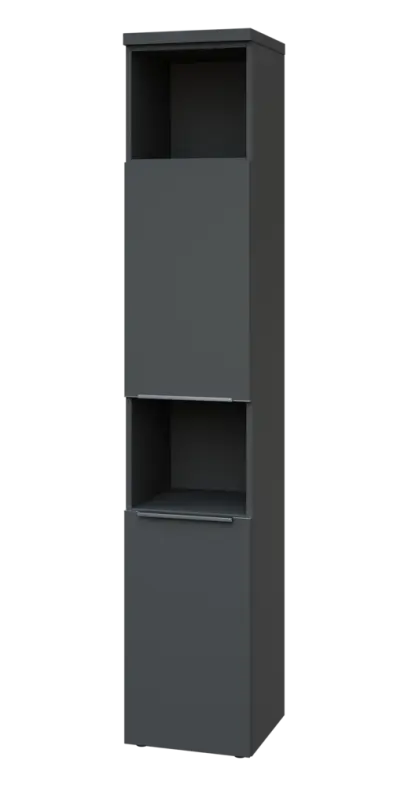 SIN 6 - 42DN2 kancelářská skříň, 2-dveřová/nika, levá, 2170x400x400, antracit